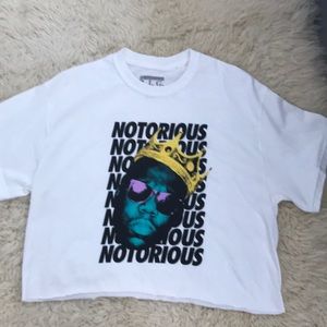 Notorious BIG graphic cropped tee